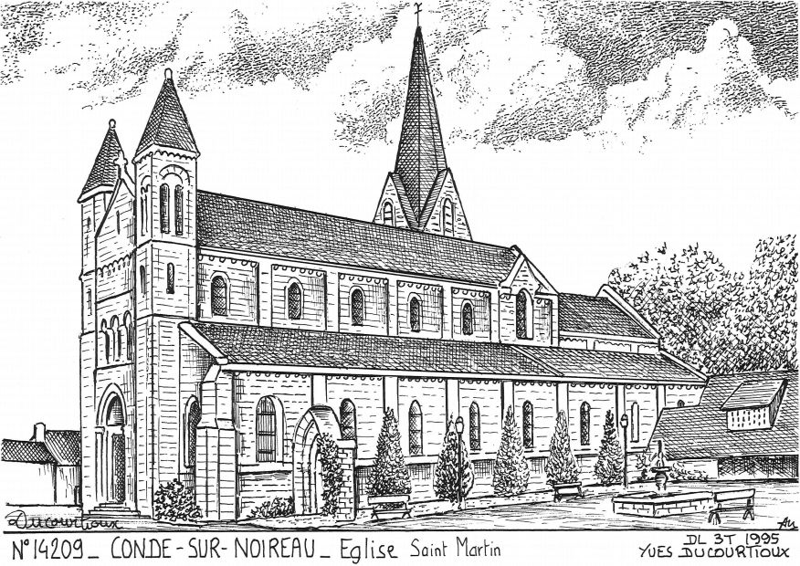 N 14209 - CONDE SUR NOIREAU - église st martin